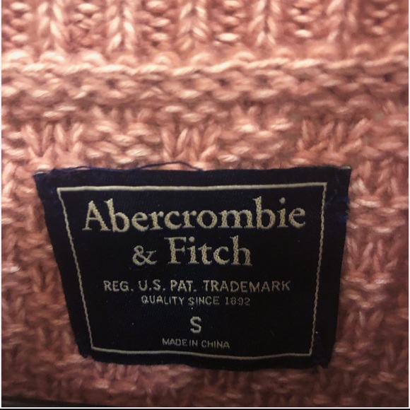 Abercrombie & Fitch Pink Cable Knit Sweater - Picture 2 of 3